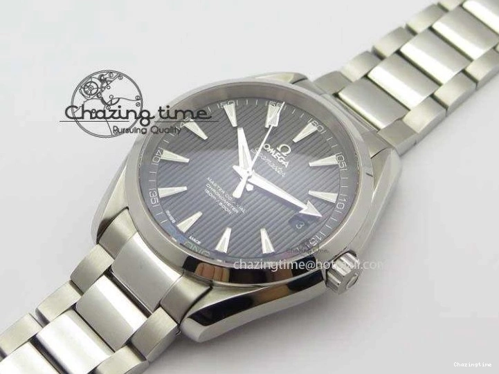 0723 Youthful Aqua Terra ‘PyeongChang 2018’ JHF Best Edition Black Dial On SS Bracelet A 8204